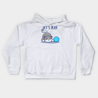 LET'S PLAY KITTY CAT OWNER Kids Hoodie